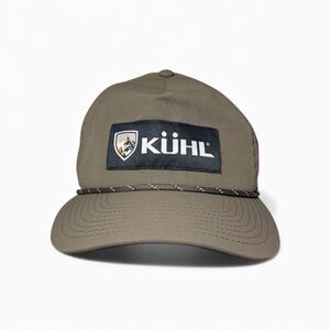 KÜHL Adjustable Snapback Hat Olive Green Outdoor Rope Brim One Size